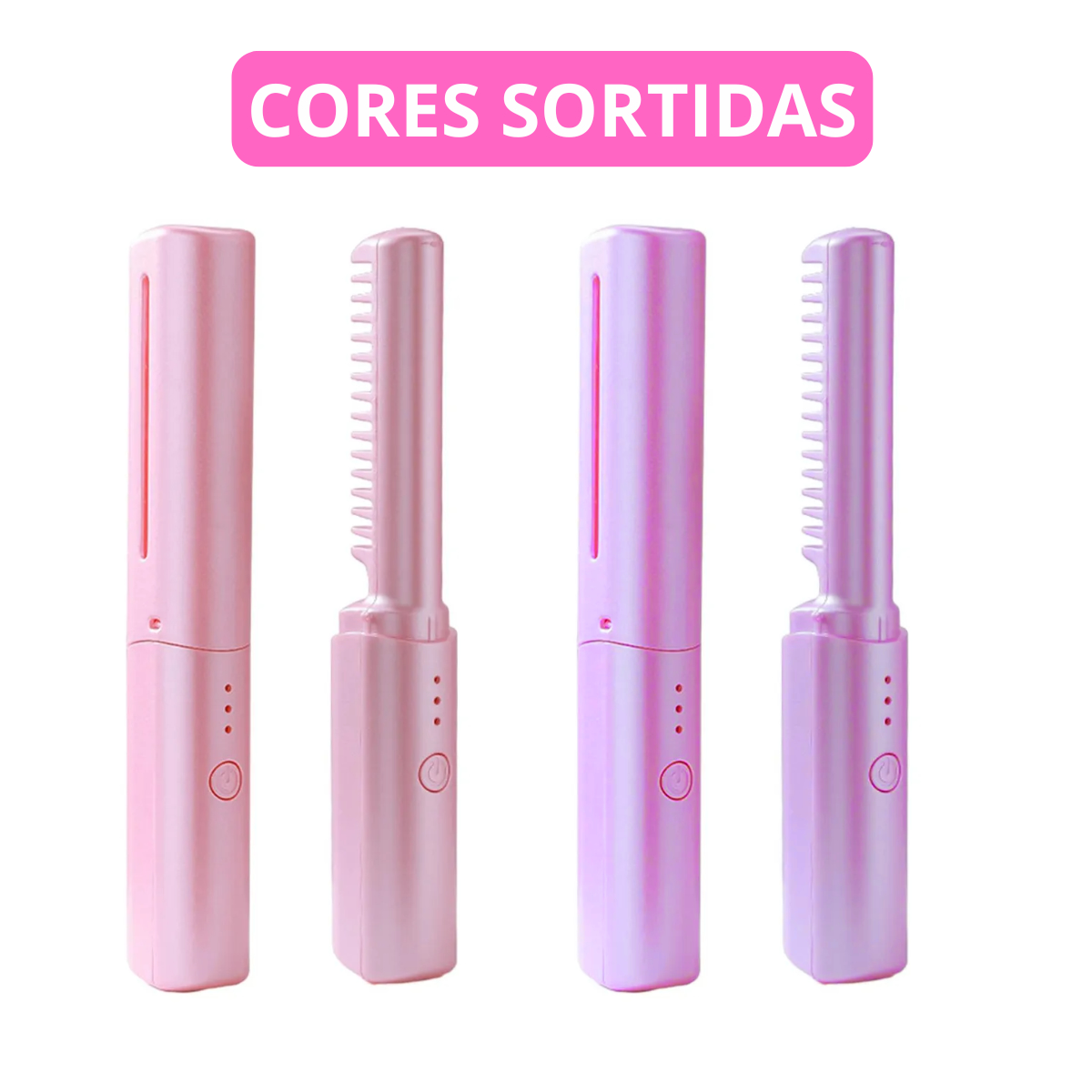 Mini Pente Alisador Capilar Portátil Bivolt