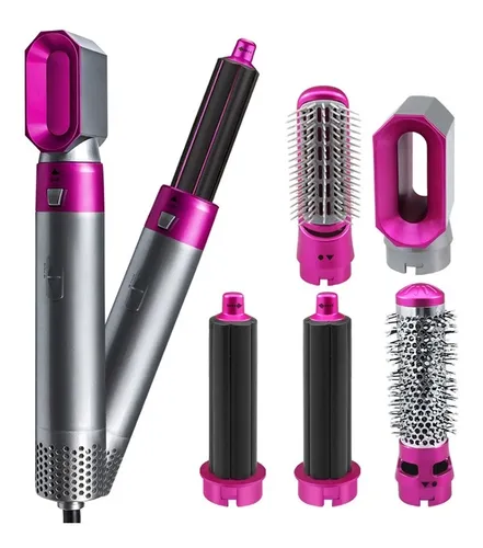 PINK/PRATA – Escova Secador 5 em 1